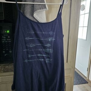 Maurices Navy Top with Textured Design